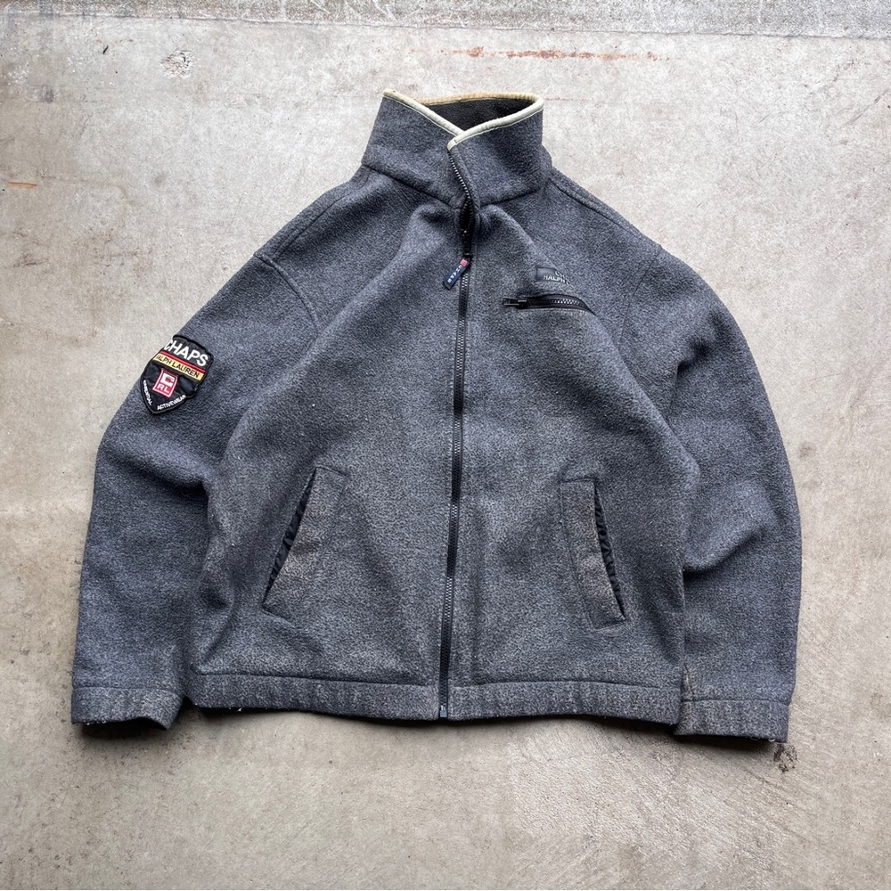 Vintage Y2K Chaps Ralph Lauren Gray Fleece
